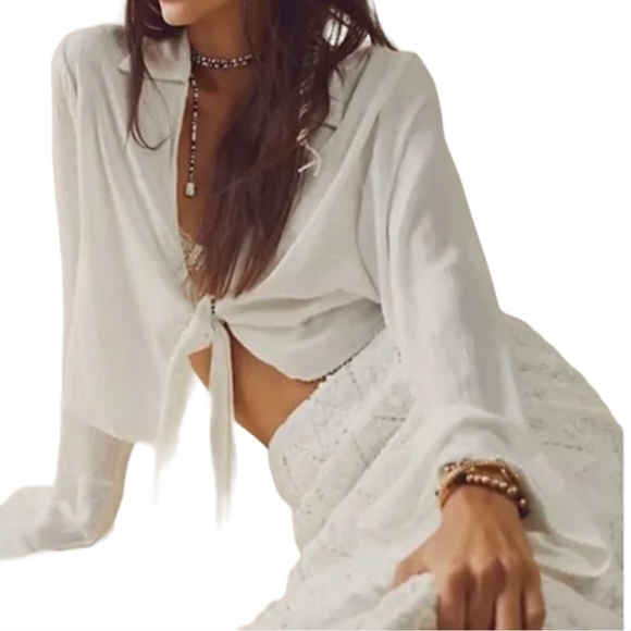 Free People Tavi Crochet Maxi Skirt & Top 2-Piece Set - Picture 3 of 16